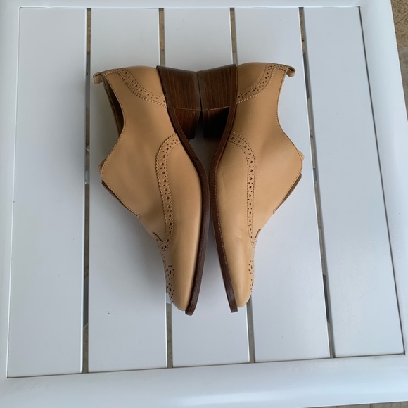 J. Crew Oxford shoes nude leather size 7.5 - Picture 13 of 16